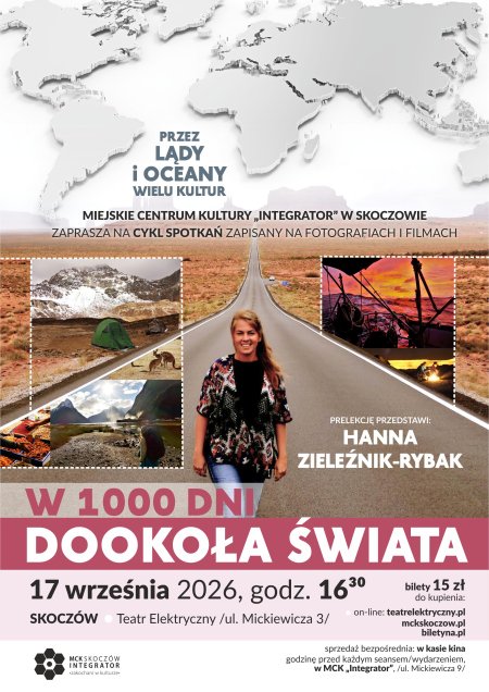 Hanna Zieleźnik - Rybak: W 1000 dni dookoła świata - prelekcja podróżnicza